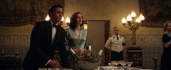 Movie still from “Allied” (2016), directed by Robert Zemeckis – Medium shot, Low angle