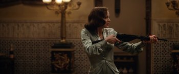 Movie still from “Allied” (2016), directed by Robert Zemeckis – Medium shot, Over the shoulder angle