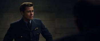 Movie still from “Allied” (2016), directed by Robert Zemeckis – Close Up shot, Over the shoulder angle