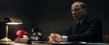 Movie still from “Allied” (2016), directed by Robert Zemeckis – Medium shot, Over the shoulder angle