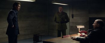 Movie still from “Allied” (2016), directed by Robert Zemeckis – Medium shot, Over the shoulder angle