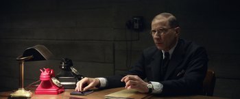 Movie still from “Allied” (2016), directed by Robert Zemeckis – Medium shot, Over the shoulder angle