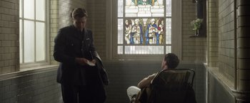 Movie still from “Allied” (2016), directed by Robert Zemeckis – Medium shot, Low angle