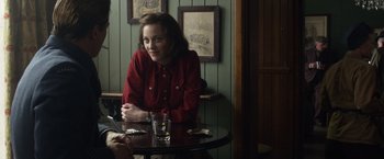 Movie still from “Allied” (2016), directed by Robert Zemeckis – Medium shot, Over the shoulder angle