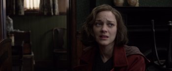 Movie still from “Allied” (2016), directed by Robert Zemeckis – Close Up shot, Over the shoulder angle