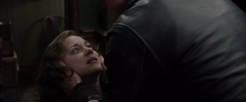 Movie still from “Allied” (2016), directed by Robert Zemeckis – Close Up shot, Over the shoulder angle