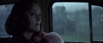 Movie still from “Allied” (2016), directed by Robert Zemeckis – Close Up shot, Over the shoulder angle