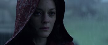 Movie still from “Allied” (2016), directed by Robert Zemeckis – Close Up shot, Over the shoulder angle