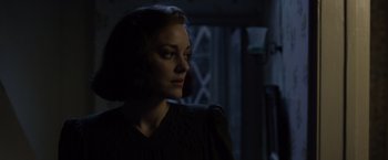 Movie still from “Allied” (2016), directed by Robert Zemeckis – Close Up shot, Over the shoulder angle