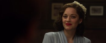 Movie still from “Allied” (2016), directed by Robert Zemeckis – Close Up shot, Over the shoulder angle