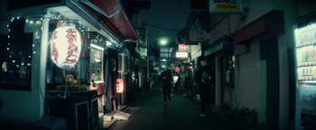 Movie still from “Kate” (2021), directed by Cedric Nicolas-Troyan – Wide shot, High angle