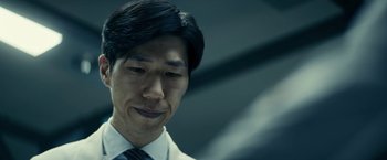 Movie still from “Kate” (2021), directed by Cedric Nicolas-Troyan – Close Up shot, Low angle