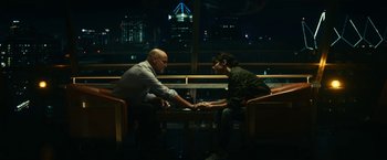 Movie still from “Kate” (2021), directed by Cedric Nicolas-Troyan – Wide shot, High angle