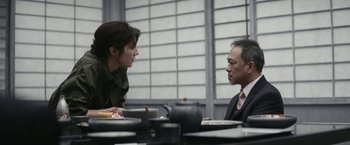 Movie still from “Kate” (2021), directed by Cedric Nicolas-Troyan – Medium shot, Over the shoulder angle