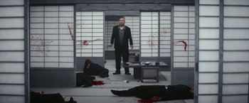 Movie still from “Kate” (2021), directed by Cedric Nicolas-Troyan – Wide shot, High angle