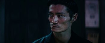 Movie still from “Kate” (2021), directed by Cedric Nicolas-Troyan – Close Up shot, Low angle