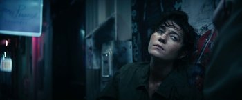 Movie still from “Kate” (2021), directed by Cedric Nicolas-Troyan – Close Up shot, High angle