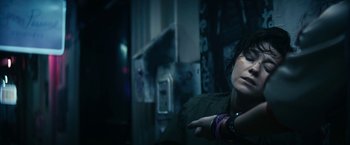 Movie still from “Kate” (2021), directed by Cedric Nicolas-Troyan – Close Up shot, High angle