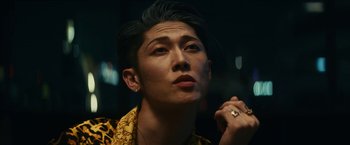 Movie still from “Kate” (2021), directed by Cedric Nicolas-Troyan – Close Up shot, Low angle