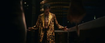 Movie still from “Kate” (2021), directed by Cedric Nicolas-Troyan – Medium shot, Low angle