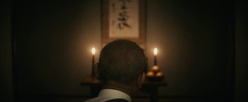 Movie still from “Kate” (2021), directed by Cedric Nicolas-Troyan – Extreme Close Up shot, Over the shoulder angle