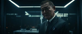 Movie still from “Kate” (2021), directed by Cedric Nicolas-Troyan – Close Up shot, Low angle