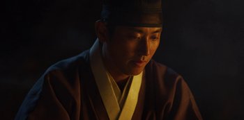 Movie still from “Kingdom” (2019), created by Eun-hee Kim – Close Up shot, Low angle