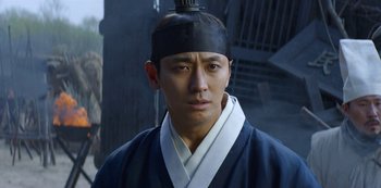 Movie still from “Kingdom” (2019), created by Eun-hee Kim – Close Up shot, Low angle