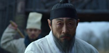 Movie still from “Kingdom” (2019), created by Eun-hee Kim – Close Up shot, Low angle