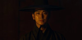 Movie still from “Kingdom” (2019), created by Eun-hee Kim – Close Up shot, Low angle