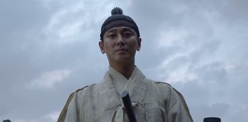 Movie still from “Kingdom” (2019), created by Eun-hee Kim – Close Up shot, Low angle