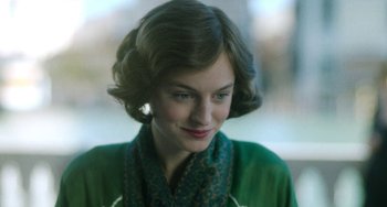 Movie still from “Lady Chatterley's Lover” (2022), directed by Laure de Clermont-Tonnerre – Close Up shot, Over the shoulder angle