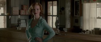 Movie still from “Lawless” (2012), directed by John Hillcoat – Medium shot, Over the shoulder angle