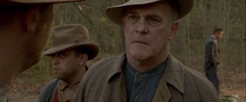 Movie still from “Lawless” (2012), directed by John Hillcoat – Close Up shot, Over the shoulder angle