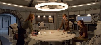 Movie still from “Lost in Space” (2018), created by Irwin Allen – Medium shot, High angle