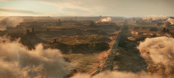 Movie still from “Lost in Space” (2018), created by Irwin Allen – Extreme Wide shot, High angle