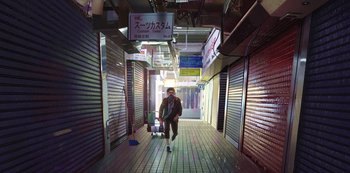 Movie still from “Love, Death & Robots” (2019), created by Tim Miller – Extreme Wide shot, Low angle