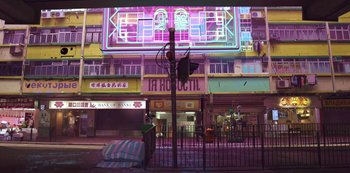 Movie still from “Love, Death & Robots” (2019), created by Tim Miller – Extreme Wide shot, High angle