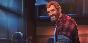 Movie still from “Love, Death & Robots” (2019), created by Tim Miller – Close Up shot, Over the shoulder angle