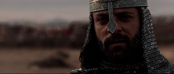 Movie still from “Kingdom of Heaven” (2005), directed by Ridley Scott – Close Up shot, Low angle