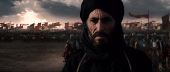 Movie still from “Kingdom of Heaven” (2005), directed by Ridley Scott – Close Up shot, Low angle