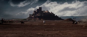 Movie still from “Kingdom of Heaven” (2005), directed by Ridley Scott – Extreme Wide shot, Low angle
