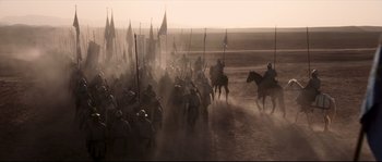 Movie still from “Kingdom of Heaven” (2005), directed by Ridley Scott – Extreme Wide shot, High angle