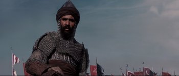 Movie still from “Kingdom of Heaven” (2005), directed by Ridley Scott – Medium shot, Low angle