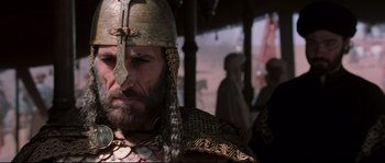 Movie still from “Kingdom of Heaven” (2005), directed by Ridley Scott – Close Up shot, Over the shoulder angle