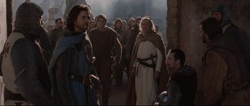 Movie still from “Kingdom of Heaven” (2005), directed by Ridley Scott – Medium shot, Over the shoulder angle
