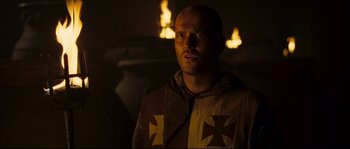 Movie still from “Kingdom of Heaven” (2005), directed by Ridley Scott – Close Up shot, Over the shoulder angle