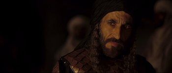 Movie still from “Kingdom of Heaven” (2005), directed by Ridley Scott – Close Up shot, Over the shoulder angle