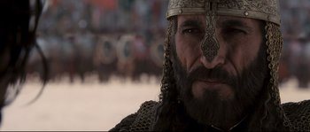 Movie still from “Kingdom of Heaven” (2005), directed by Ridley Scott – Close Up shot, Low angle