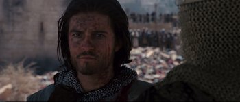 Movie still from “Kingdom of Heaven” (2005), directed by Ridley Scott – Close Up shot, Over the shoulder angle